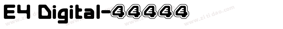 E4 Digital字体转换